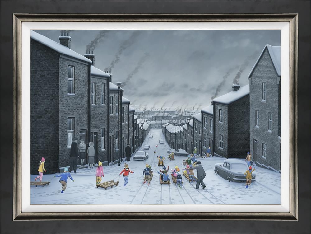 Leigh Lambert Hold On To Your Hats Canvas - The Acorn Gallery, Pocklington