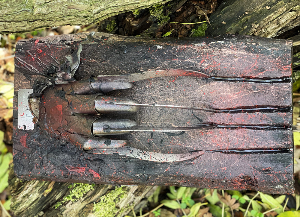 Mark Davies Freddy's Coming For You Glove Sculpture - The Acorn Gallery, Pocklington