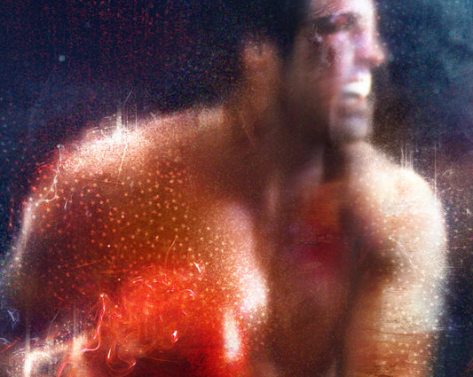 Mark Davies Keep Moving Forward Rocky Balboa - The Acorn Gallery, Pocklington