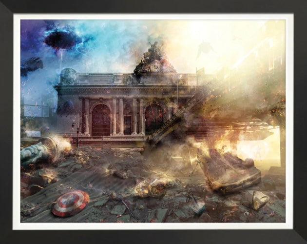 Mark Davies The Fight Of Our Lives Avengers - Limited Edition Print - The Acorn Gallery, Pocklington Gallery