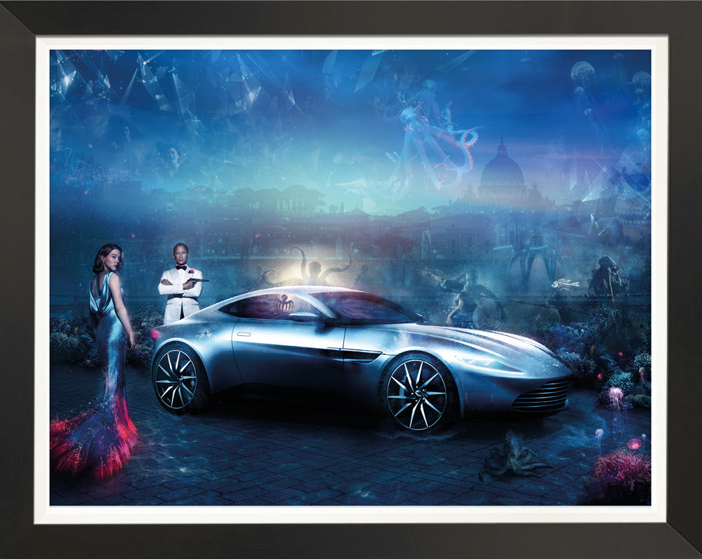 Mark Davies Underwater Love Bond Hand Embellished Canvas - The Acorn Gallery, Pocklington