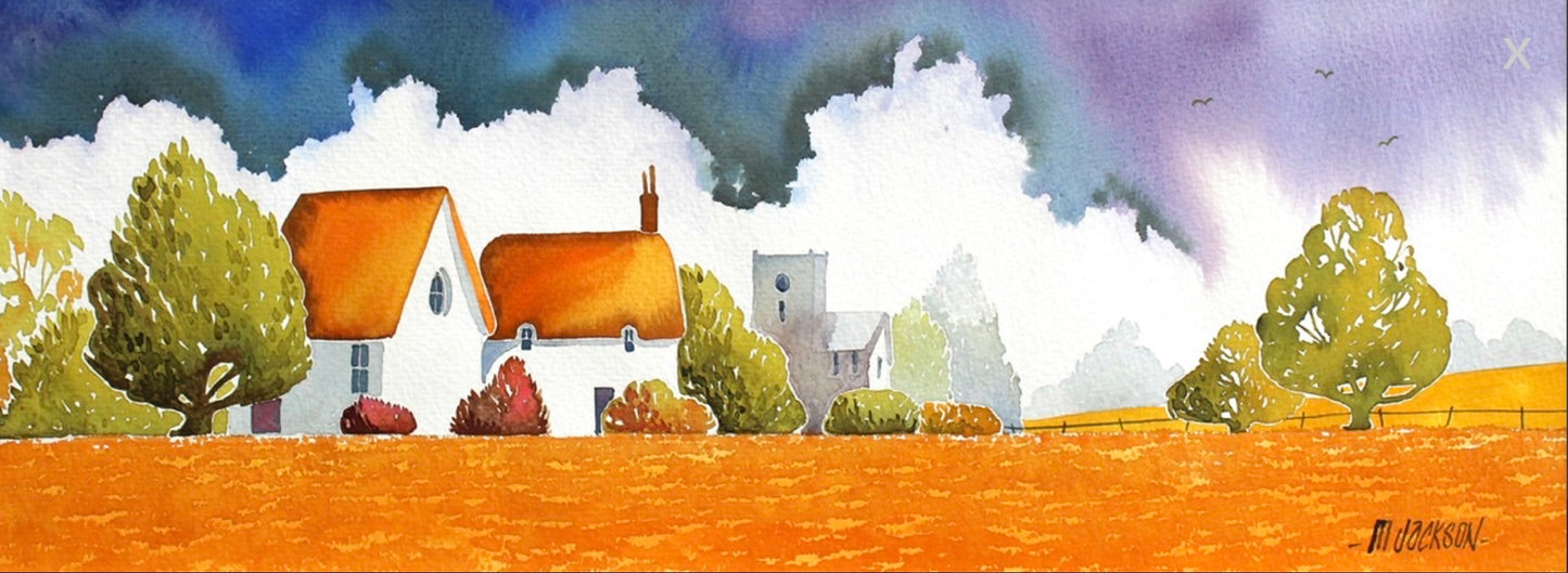 Golden Fields Of Summer Original by Mike Jackson-Original Art-The Acorn Gallery