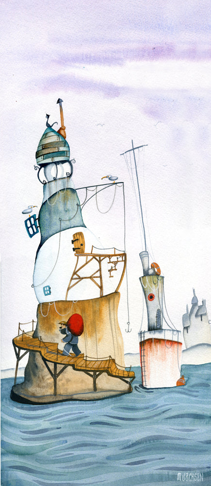 The New Shift limited edition print by Mike Jackson hand-signed giclee on paper nautical scene
