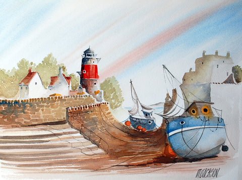 Waiting To Sail Original by Mike Jackson *SOLD*