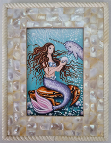 The Pearl Collector Original by Marie Louise Wrightson *SOLD*