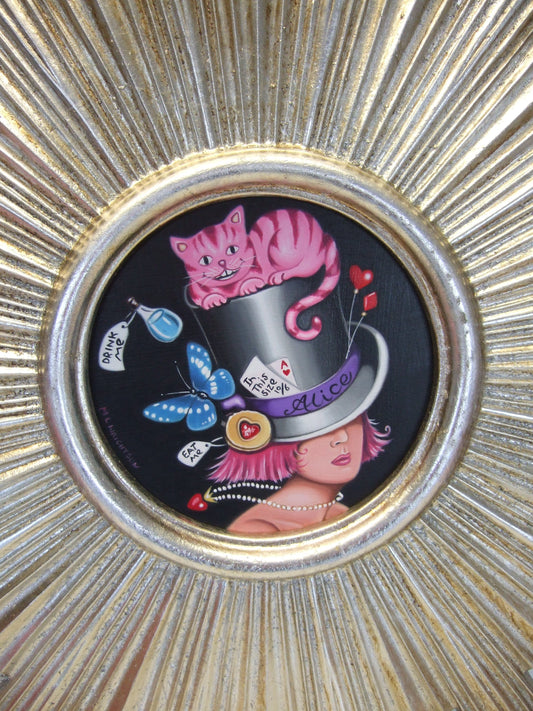 Marie Louise Wrightson The Cheshire Cat Hat Original - The Acorn Gallery, Pocklington