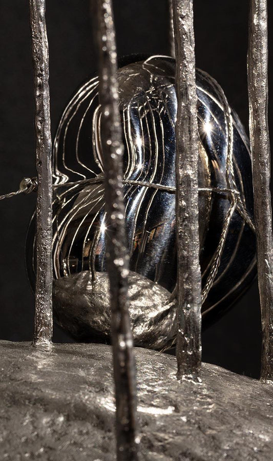 Stunning atianless steel sculpture by Mackenzie Thorpe. Love In The Forest is available at The Acorn Gallery, Pocklington. Visuit the gallery or shop online. Or call us on 01759 307652.