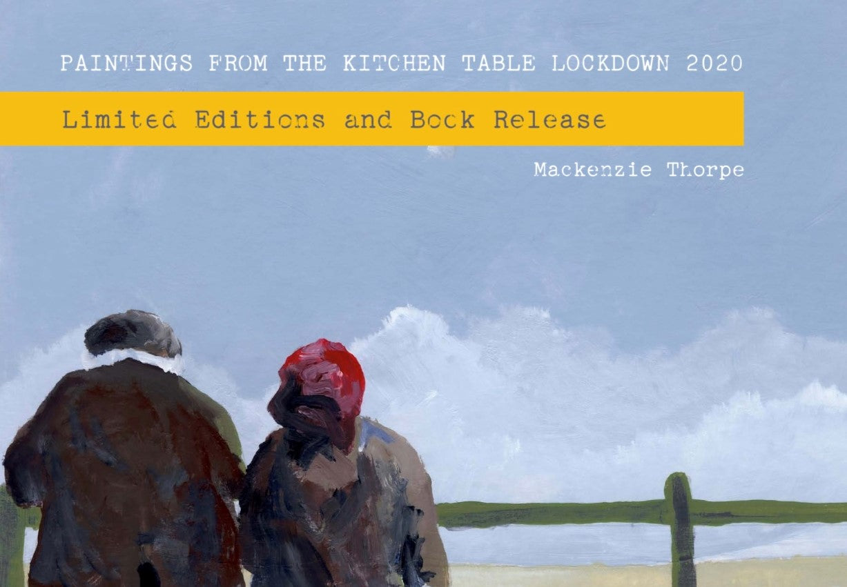 This book by North East artist Mackenzie Thorpe was created using paintings made at the kitchen table each day through the Covid19 lockdown. Follow the artist journey. Buy the book in store or online with safe uk delivery. Call us on 01759 307652.