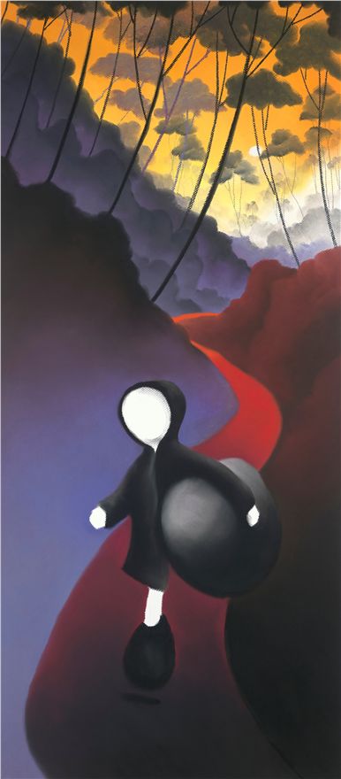 Mackenzie Thorpe Bends In The Path Framed - The Acorn Gallery, Pocklington