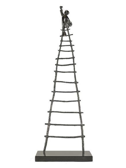 Mackenzie Thorpe Love Picker Stainless Steel Sculpture - The Acorn Gallery, Pocklington