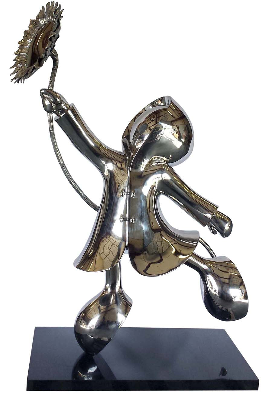 Mackenzie Thorpe My Sunshine Stainless Steel Sculpture - The Acorn Gallery, Pocklington