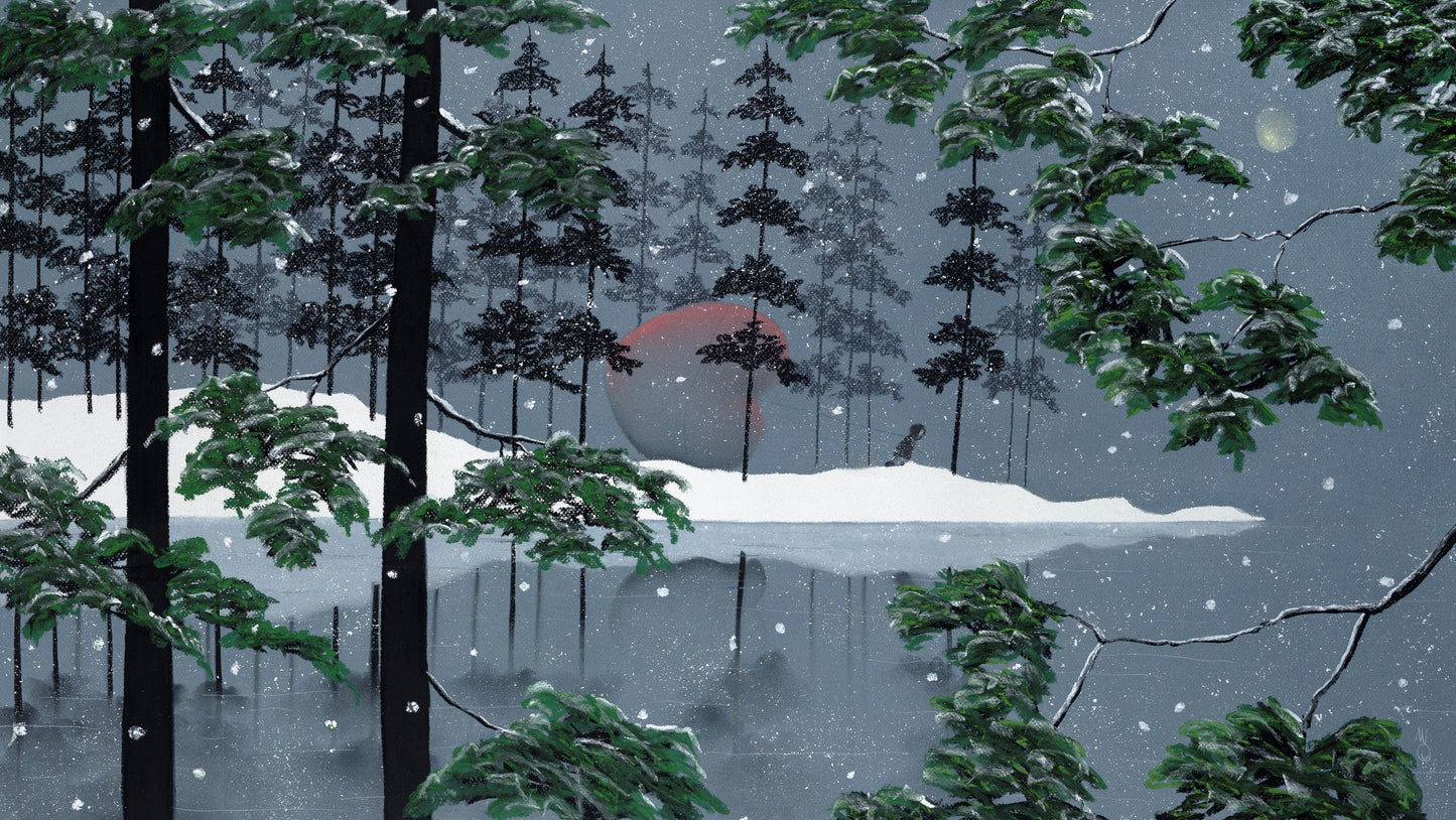 Mackenzie Thorpe The Heart Of Winter Framed - The Acorn Gallery, Pocklington