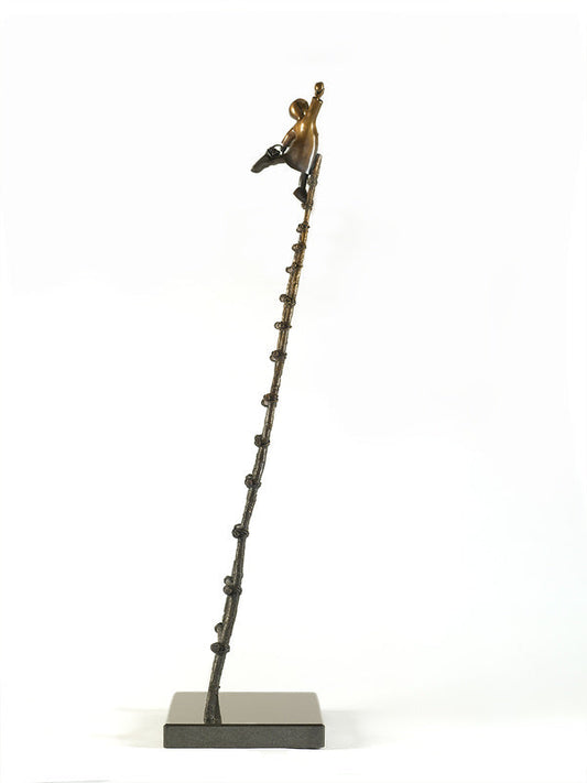 Mackenzie Thorpe Love Picker Bronze Sculpture - The Acorn Gallery, Pocklington