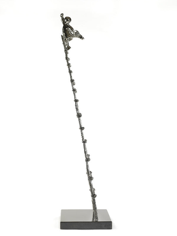 Mackenzie Thorpe Love Picker Stainless Steel Sculpture - The Acorn Gallery, Pocklington