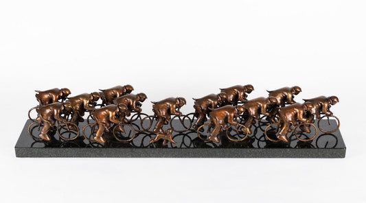 Mackenzie Thorpe The Race Bronze Sculpture - The Acorn Gallery, Pocklington