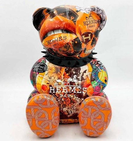 Hermes Bear ORIGINAL Sculpture by Naor