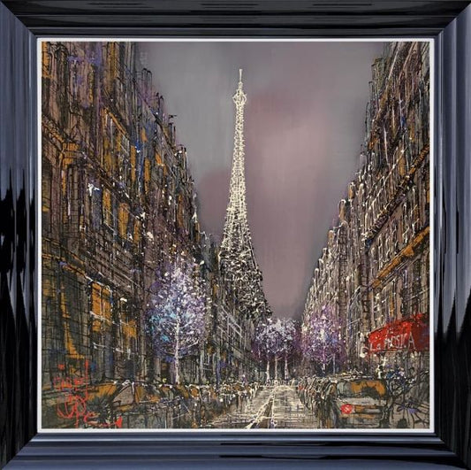 Nigel Cooke Paris Nights Original on Aluminium - The Acorn Gallery, Pocklington