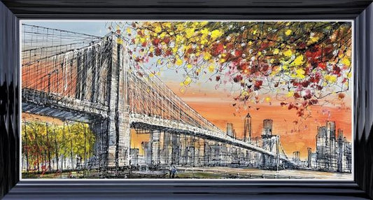 Nigel Cooke Sunrise Over Manhattan Hand Embellished Limited Edition Print