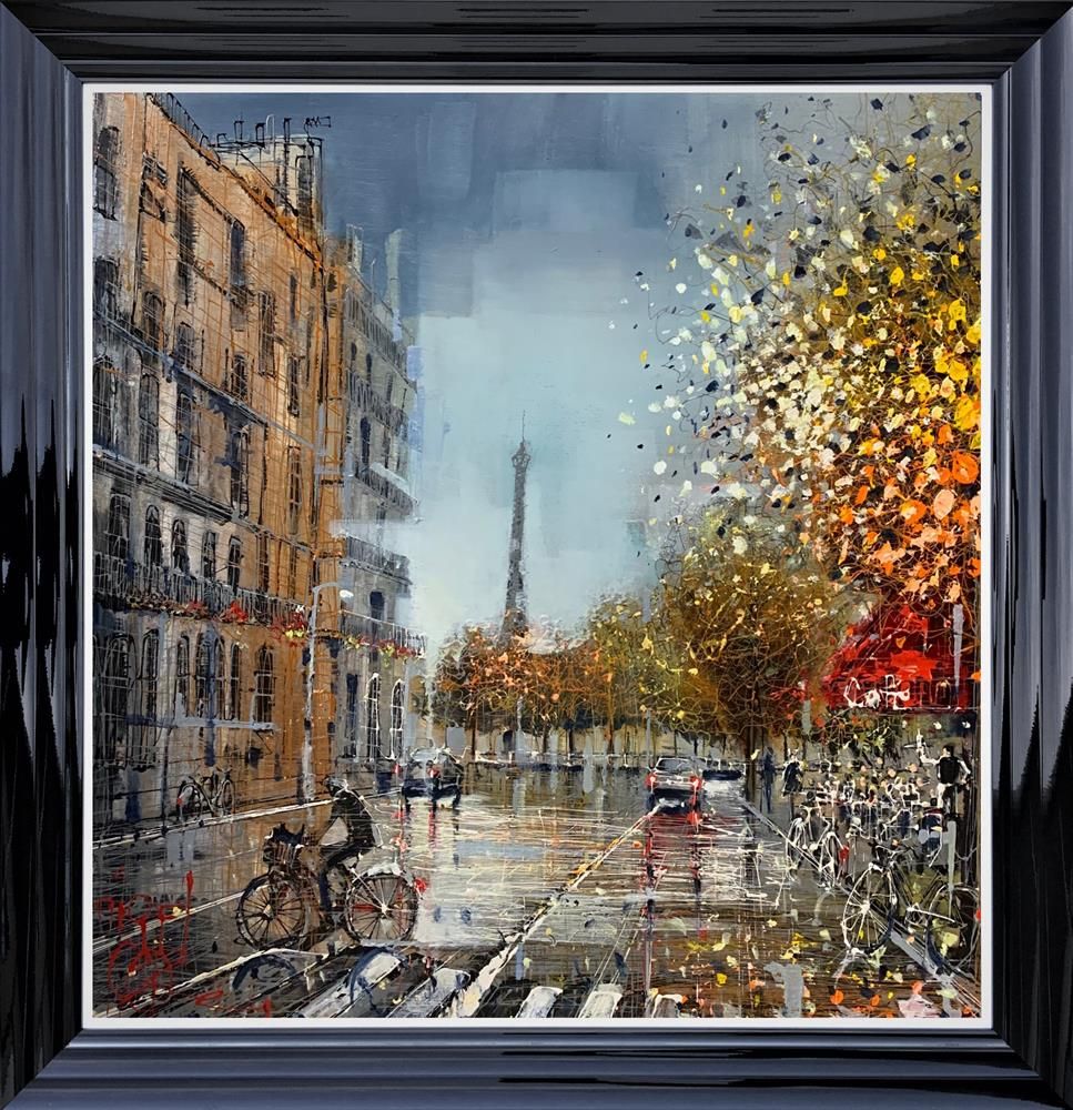 Nigel Cooke Travelling Around Paris Original on Aluminium - The Acorn Gallery, Pocklington