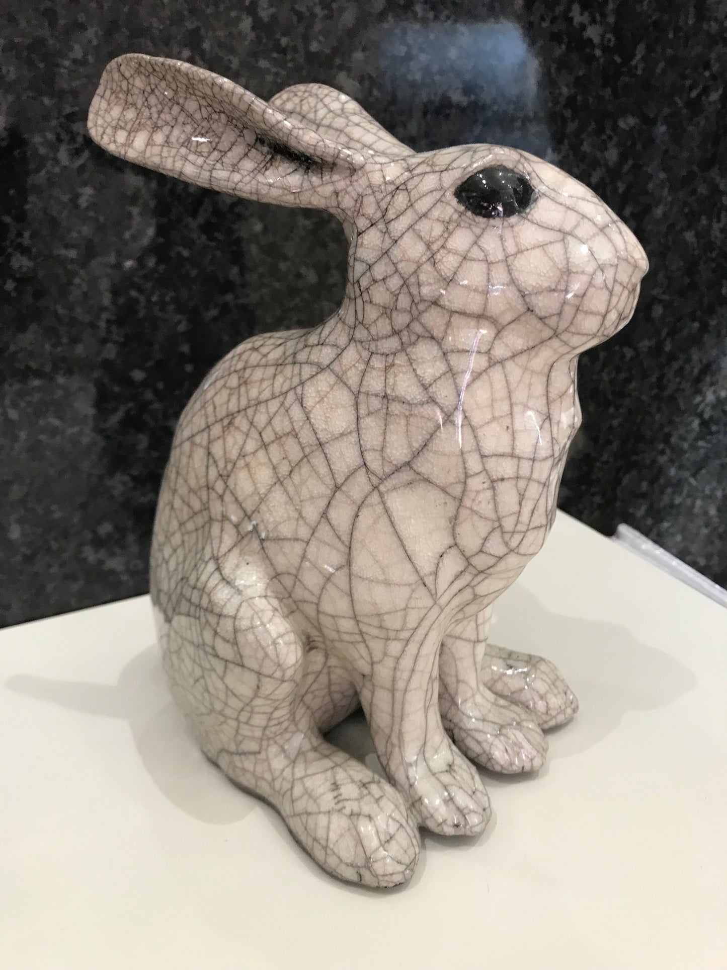 Leveret Raku Sculpture by Paul Jenkins-Sculpture-The Acorn Gallery