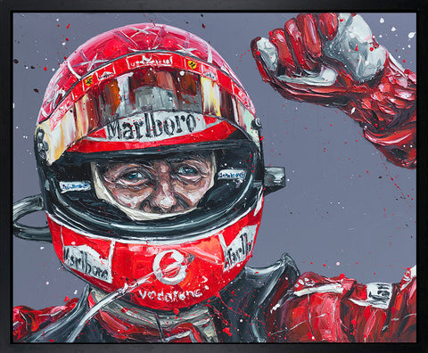 Keep Fighting Hand Embellished Canvas by Paul Oz