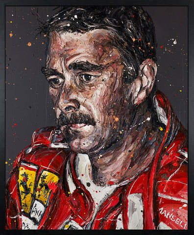 Monaco Mansell '90 Hand Embellished Canvas by Paul Oz