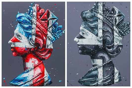 Paul Oz Nation's Pride HRH Queen Elizabeth II Lenticular - The Acorn Gallery, Pocklington