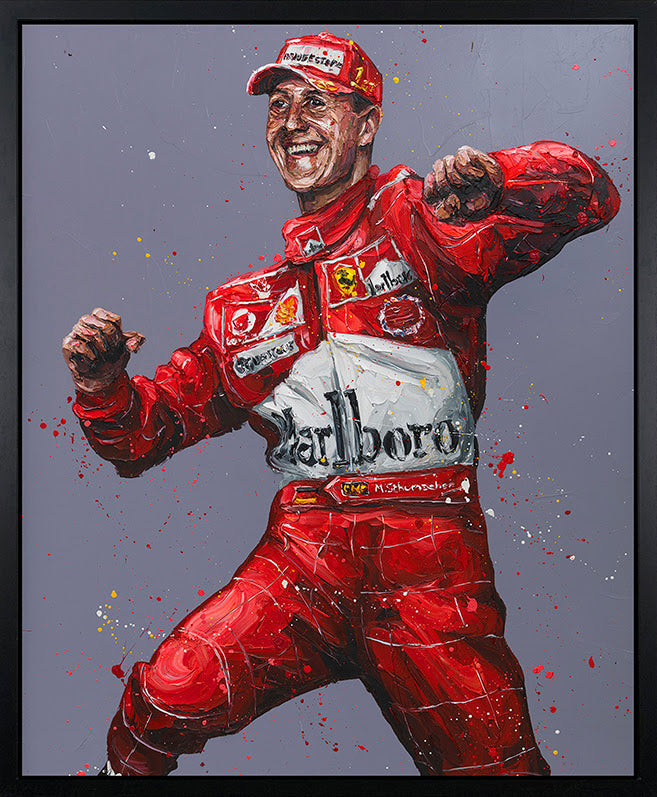 Paul Oz Records Were There To Be Broken Hand Embellished Canvas - The Acorn Gallery, Pocklington