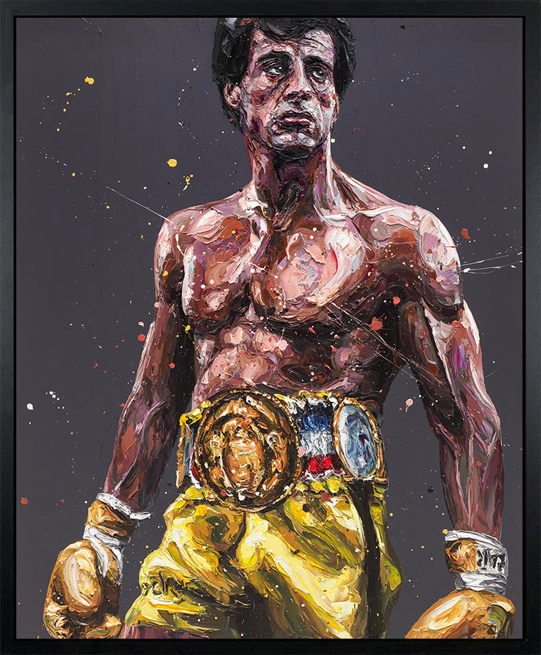 Paul Oz Rocky Hand Embellished Canvas - The Acorn Gallery, Pocklington