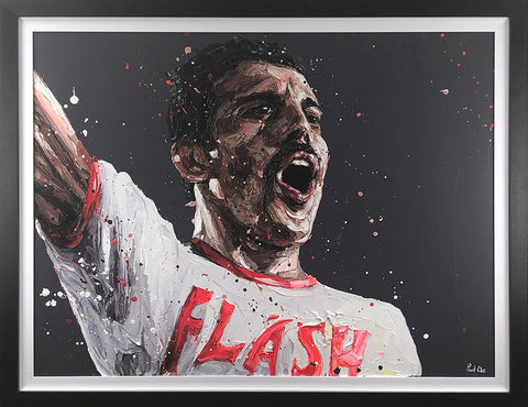 Flash (Freddy Mercury)  Hand Embellished Canvas by Paul Oz