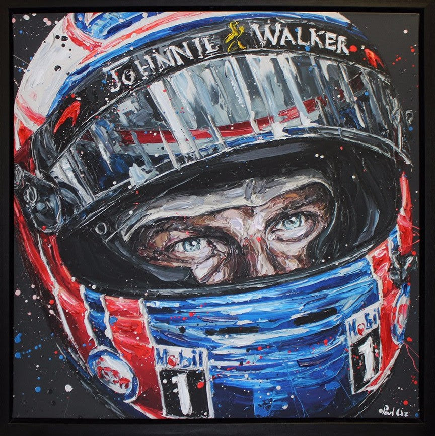 Paul Oz Jenson 2016 Hand Embellished Canvas - The Acorn Gallery, Pocklington