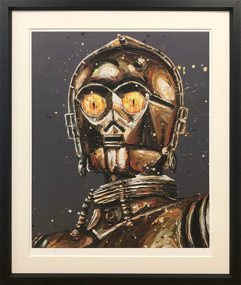 Paul Oz Let The Wookie Win C3-PO Star Wars Paper Print - The Acorn Gallery, Pocklington