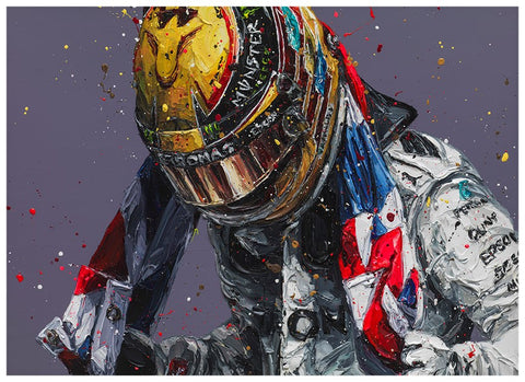 Union Lewis III  Hand Embellished Canvas by Paul Oz