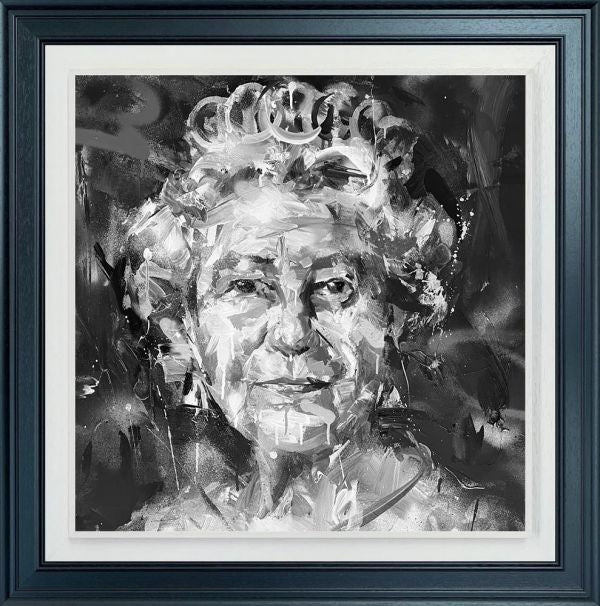 Paul Wright Her Majesty Hand Embellished Canvas - The Acorn Gallery, Pocklington