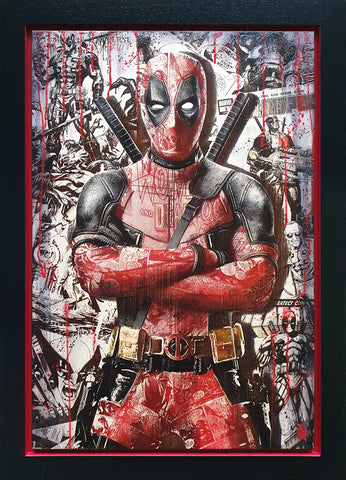 Comic On Deadpool by Rob Bishop *SOLD*