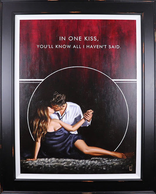 Richard Blunt In One Kiss Original Framed - The Acorn Gallery, Pocklington