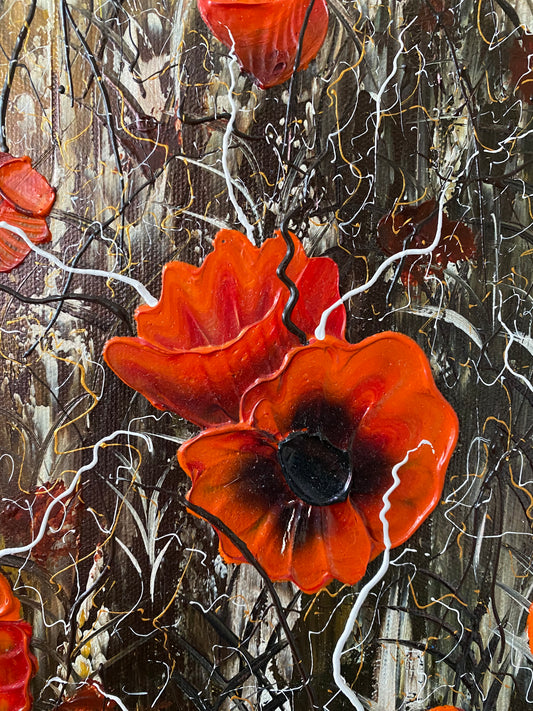 Poppyfield Original by Robert Cox - The Acorn Gallery, Pocklington