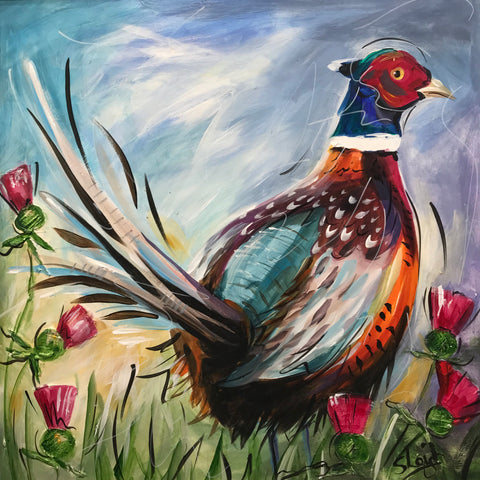 Clive (Pheasant) ORIGINAL by Susan Leigh *SOLD*