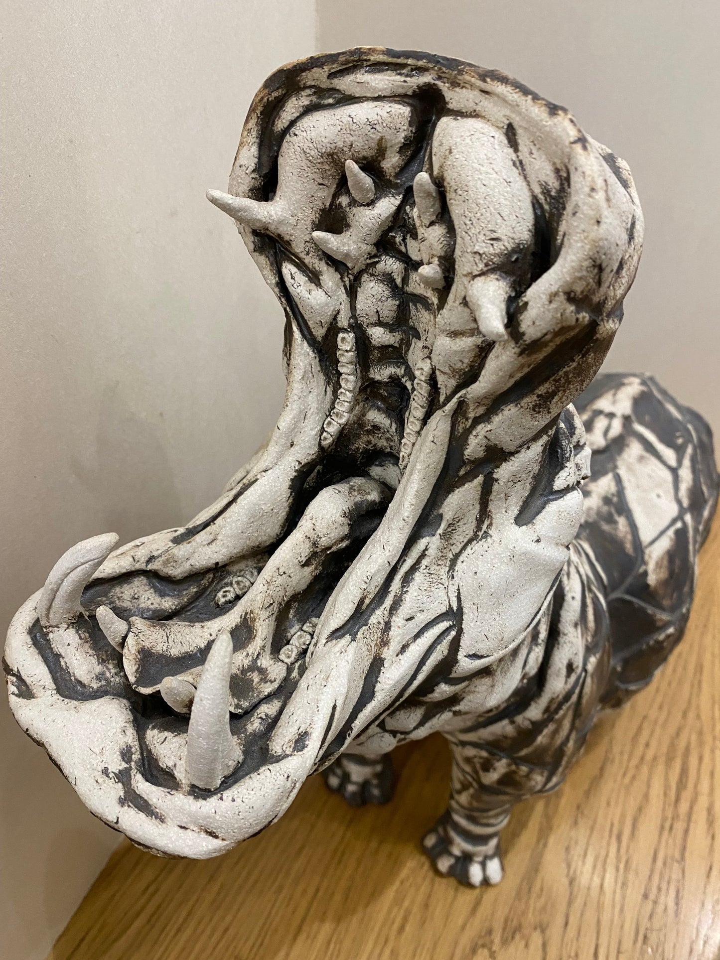 Sally Dunham Henry The Hippo Original Sculpture - The Acorn Gallery, Pocklington