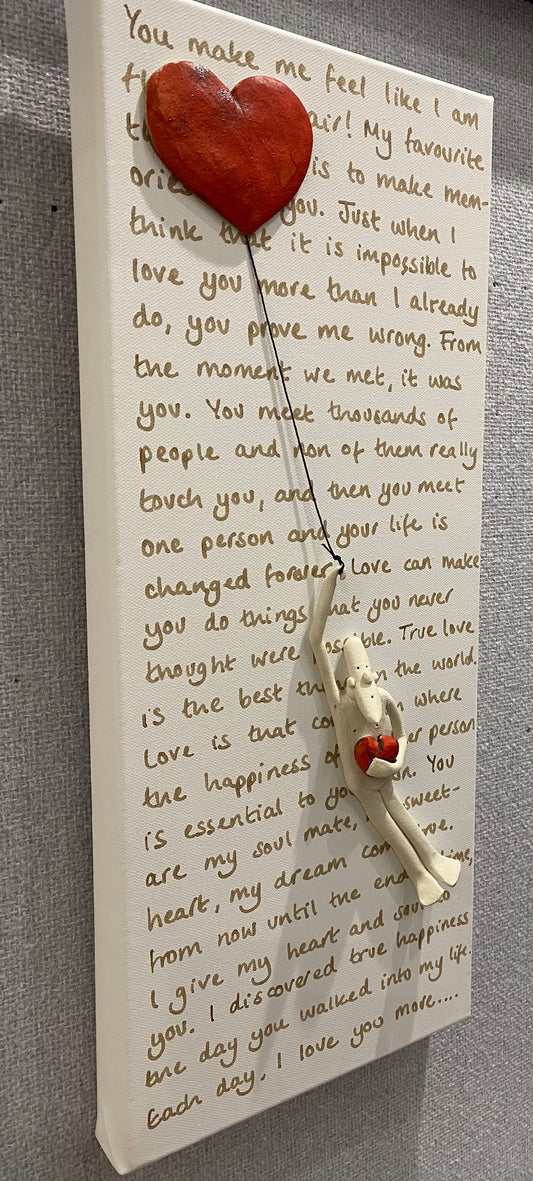 Sally Dunham You Make Me Float On Air Original Sculpture - The Acorn Gallery, Pocklington