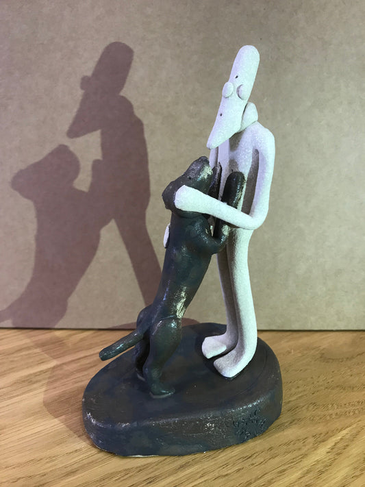 Sally Dunham Down Boy Original Sculpture - The Acorn Gallery, Pocklington