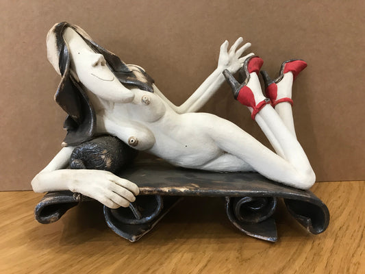Sally Dunham New Shoes Original Sculpture - The Acorn Gallery, Pocklington