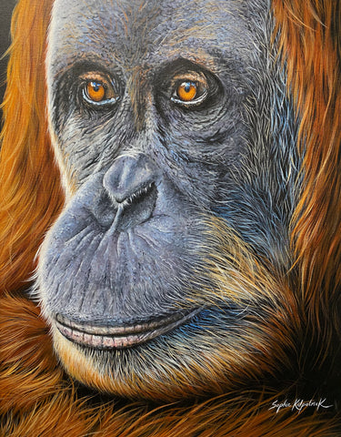 Suki Orangutan Original by Sophie Kilpatrick *NEW*-Original Art-The Acorn Gallery