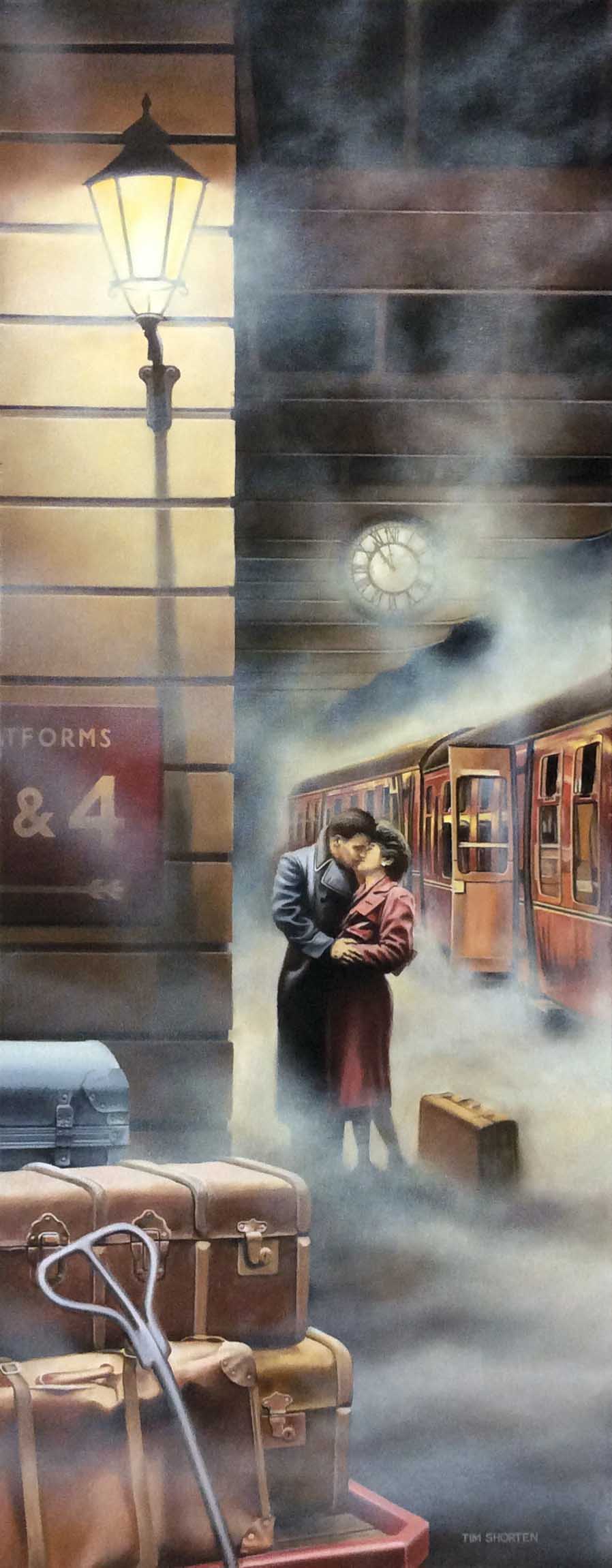 Tim Shorten New Encounters Original Painting - The Acorn Gallery, Pocklington