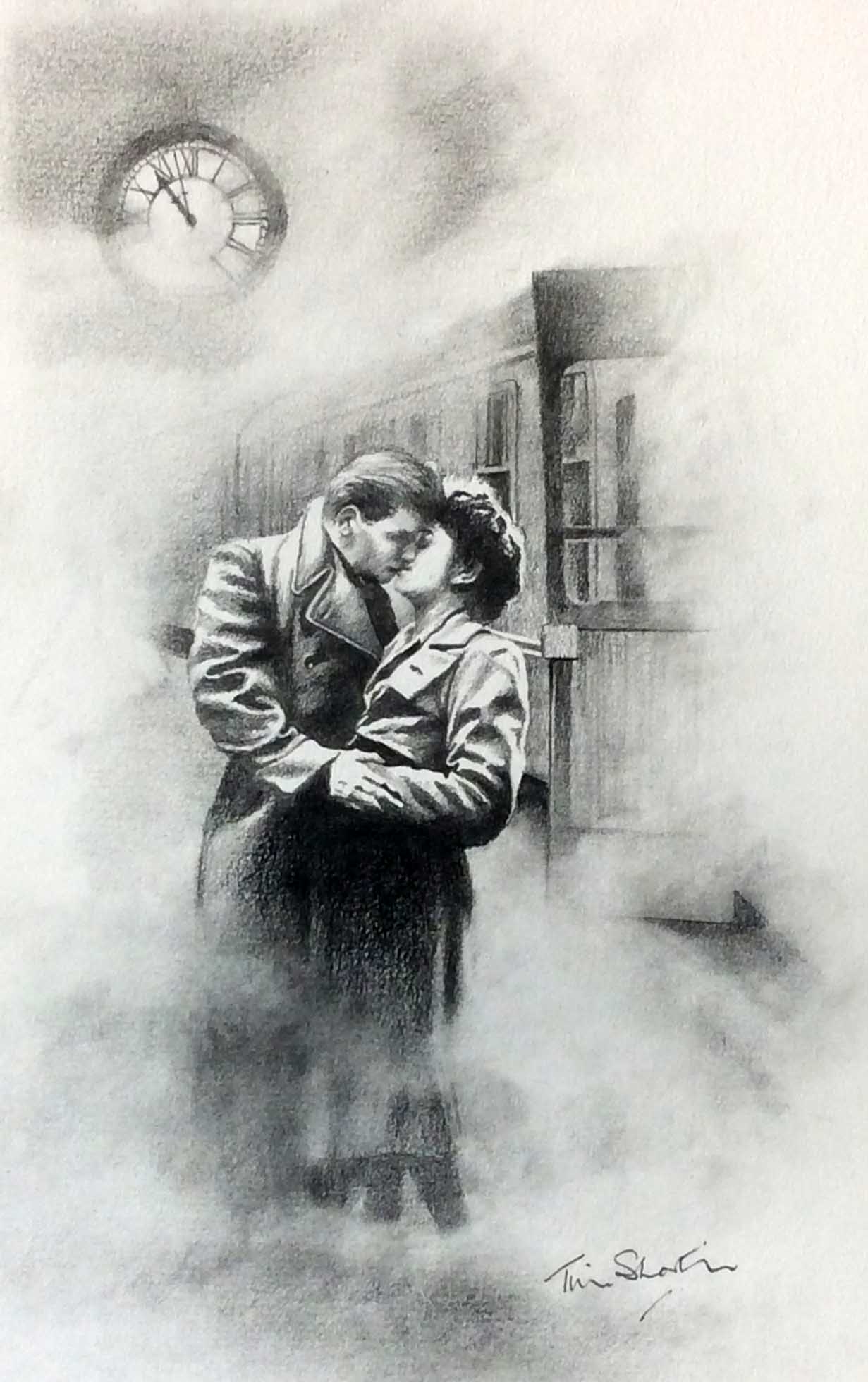 Tim Shorten New Encounters Original Sketch - The Acorn Gallery, Pocklington