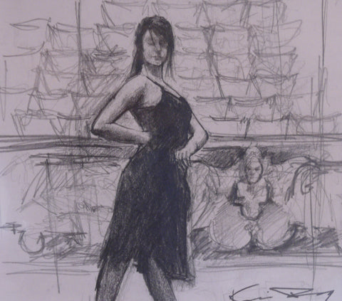 The Dancer Original Sketch by Kevin Day *SOLD*