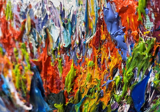 Yulia Lisle Rainbow In My Garden Original - The Acorn Gallery, Pocklington