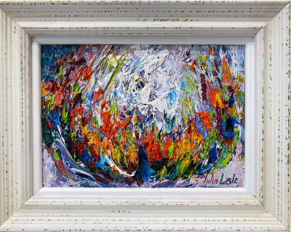 Yulia Lisle Rainbow In My Garden Original - The Acorn Gallery, Pocklington