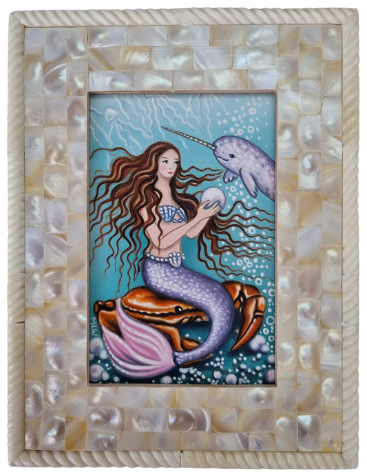 Marie Louise Wrightson The Pearl Collector Original - The Acorn Gallery, Pocklington