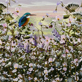 The King Fishing IV (Kingfisher) Original by Mary Shaw *SOLD*